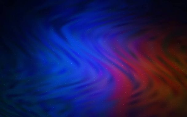 Donkerblauw, rood vector layout met kosmische sterren. - Vector, afbeelding