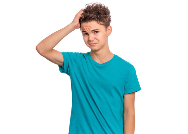 Teen boy emotions and signs - Фото, зображення