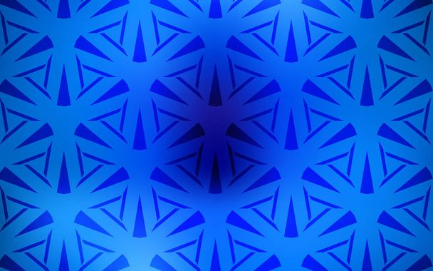 Light BLUE vector background with polygonal style. - Vector, Image