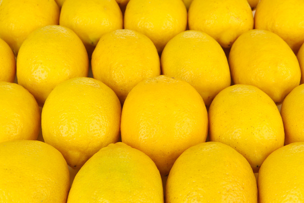 Ripe lemons close-up - Foto, Imagem