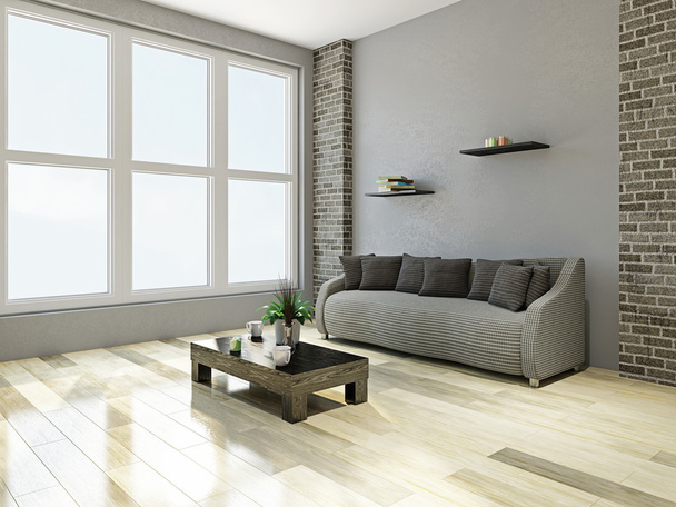 Livingroom with furniture - Fotografie, Obrázek