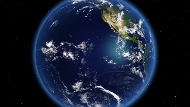 Planeta Tierra rotación animación 3D sin fin hecho con texturas de la NASA. Elementos de esta imagen proporcionados por la NASA
 - Metraje, vídeo