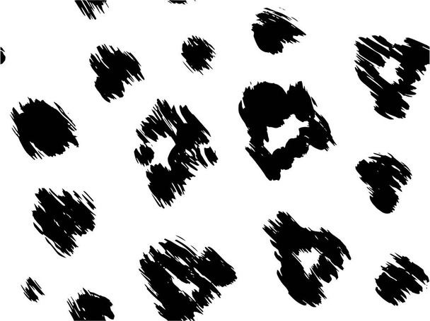 abstract seamless pattern with black and white - Wektor, obraz