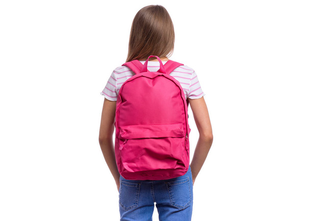 Estudiante adolescente chica con bolsa - Foto, imagen