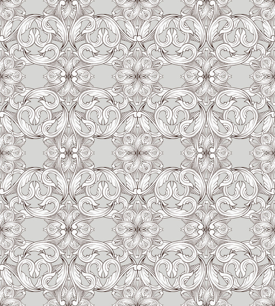 Abstract seamless pattern with ornament - Vektör, Görsel