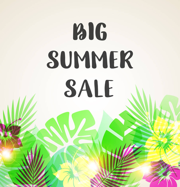 Summer sale abstract background - Vector, Image