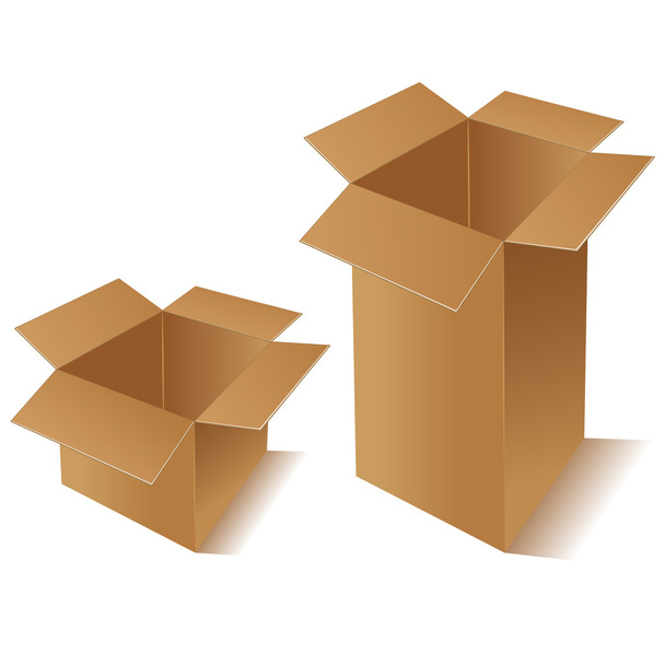 Carton boxes - Вектор,изображение