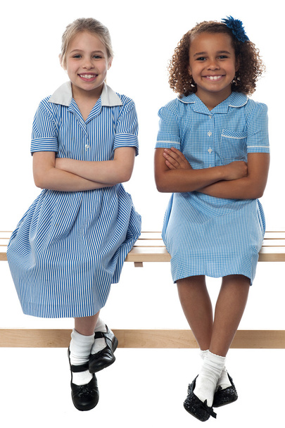 Confident elementary school girls - Zdjęcie, obraz