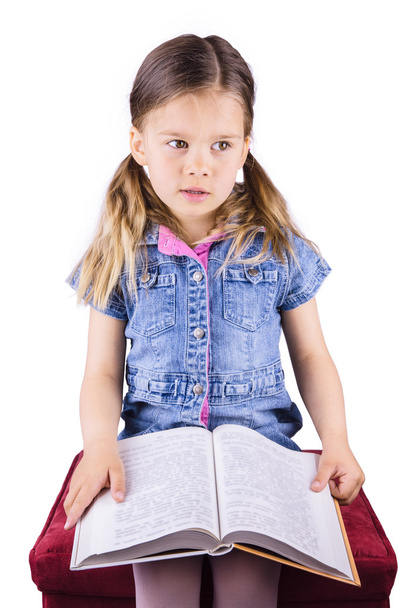 κορίτσι με ένα βιβλίο - Φωτογραφία, εικόνα