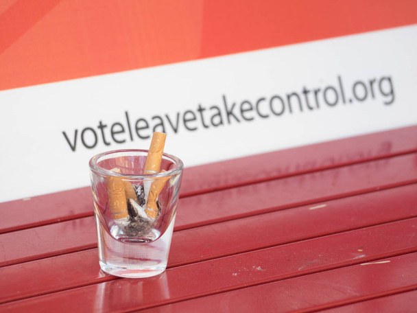 Brexit and Vote Leave political campaign website - Valokuva, kuva