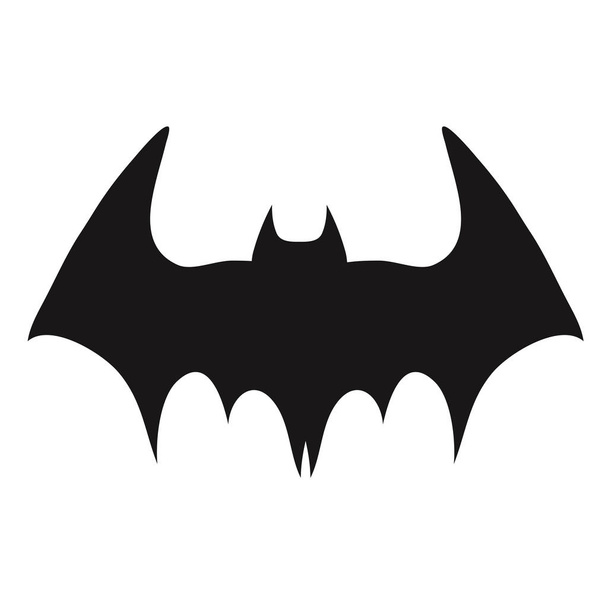 Sílhueta de morcego vampiro. Halloween morcegos decoração, pendurado caverna
  - Vetor, Imagem