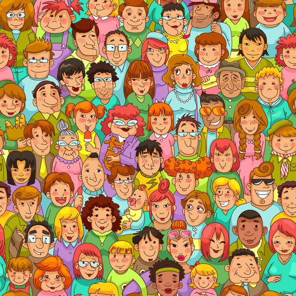 μοτίβο άνθρωποι κινουμένων σχεδίων - Vektor, obrázek