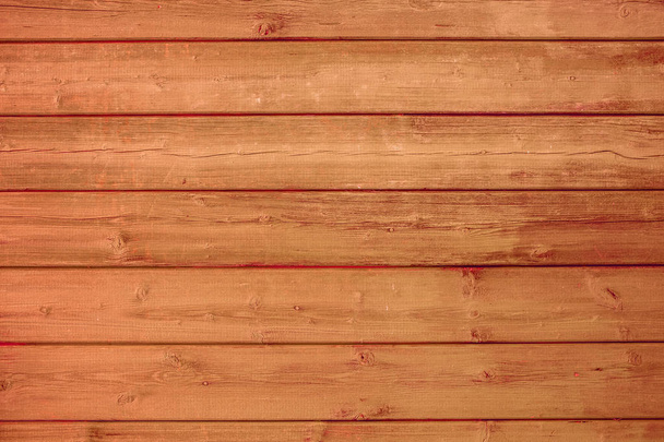 Orange, red wooden background texture. Horizontal planks, bars - Fotó, kép