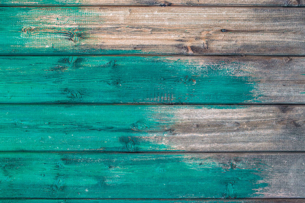 Sfondo in legno texture vernice blu parzialmente coperta tavole
. - Foto, immagini
