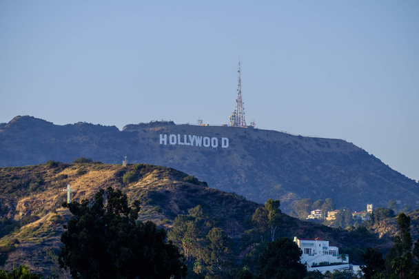 Знаменитий голлівудський знак в Лос-Анджелесі, штат Каліфорнія, США - Фото, зображення
