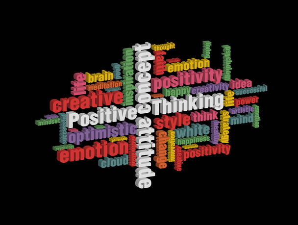 Positive thinking - Vector, Image