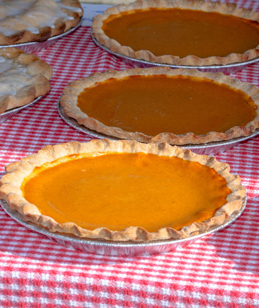 delicious pumpkin and lemon meringue pies - Photo, Image