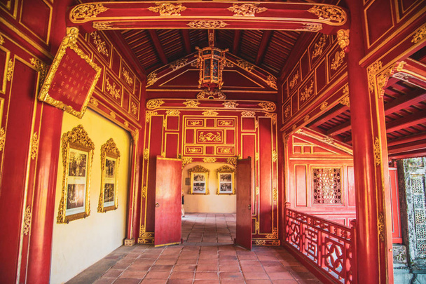 Hue imperial palace and Royal Tombs in Vietnam - Photo, Image