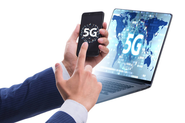 5G pojetí mobilní technologie - vysoká rychlost internetu - Fotografie, Obrázek