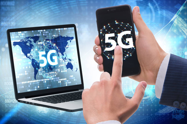 5G mobile technology concept - high internet speed - Photo, Image