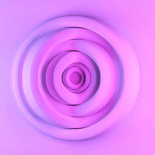 Representación abstracta en 3D de un fondo geométrico moderno. Diseño minimalista para póster, cubierta, marca, bandera, objetivo, neón
. - Foto, Imagen