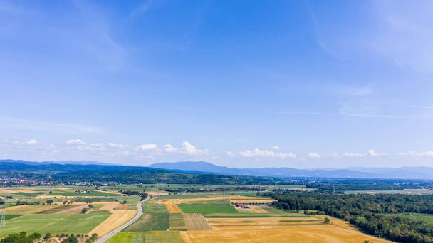 aerial view of Kaiserstuhl area south Germany - Foto, afbeelding