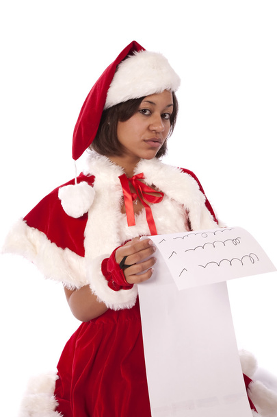Santa's helper checking list. - Foto, Bild