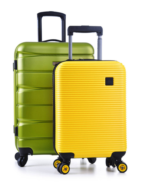 Travel suitcases isolated on white background - Photo, Image