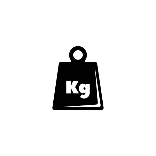 Gewicht Kilogramm, Maß Kilo flache Vektorsymbole - Vektor, Bild