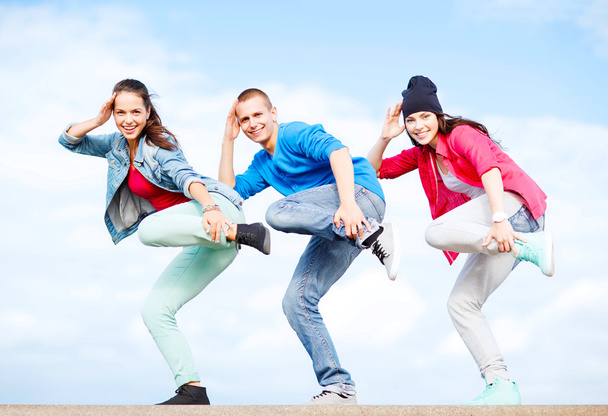 Group of teenagers dancing - Photo, Image