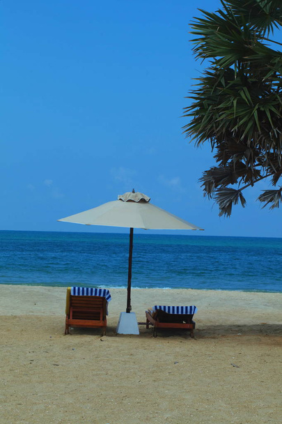 Sri Lanka, Colombo, 2014 marca. Plaża Resort tropikalny - Zdjęcie, obraz