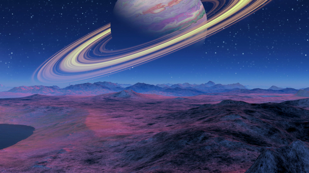 Saturno sobre o horizonte
 - Filmagem, Vídeo