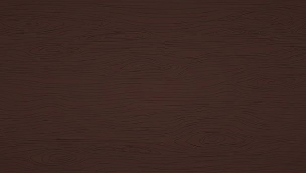 Dark brown wooden cutting, chopping board, table or floor surface. Wood texture. Vector illustration - Vector, Image