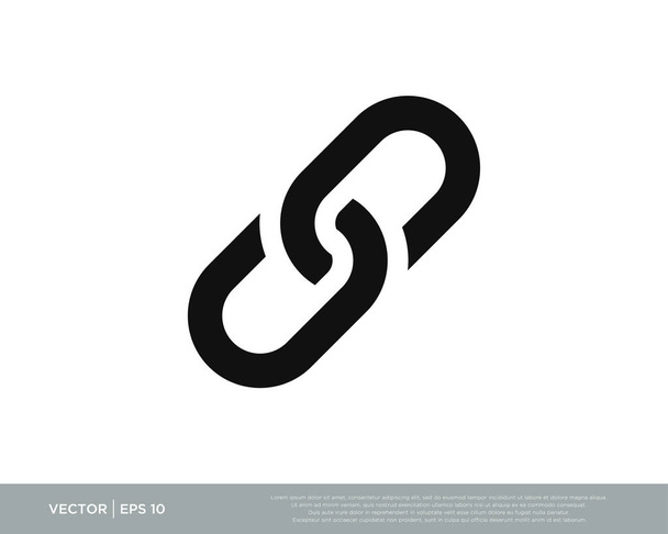 Ilustração do vetor do ícone da ligação chain
 - Vetor, Imagem