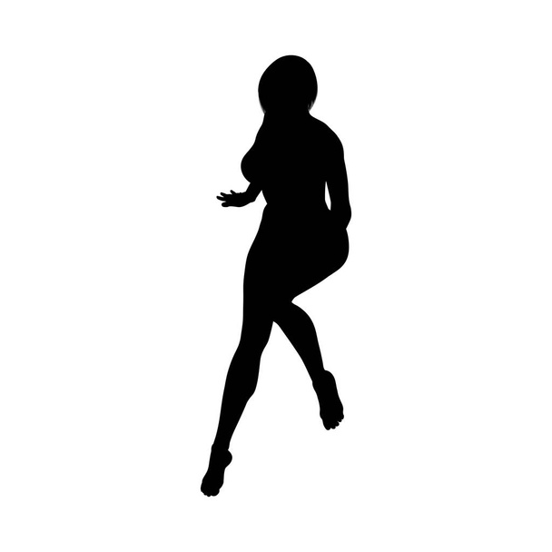 Silhouette de filles sexy nues
 - Vecteur, image