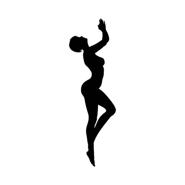 Silhouette de filles sexy nues
 - Vecteur, image