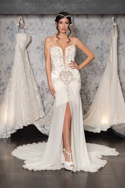 Model with wedding dress - Photo, image
