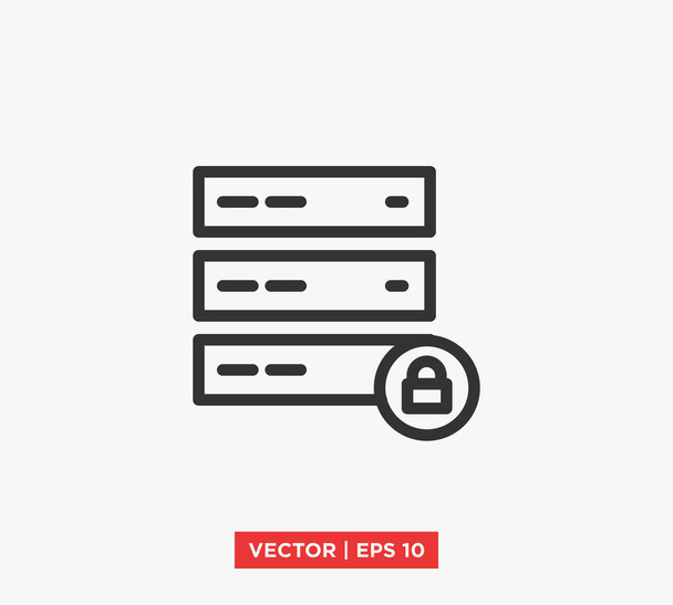 Datenbank / Server Icon Vektor Illustration - Vektor, Bild