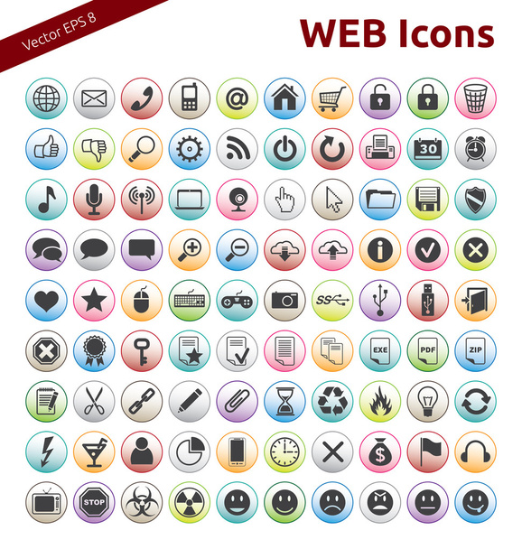 Web Icons - Vettoriali, immagini
