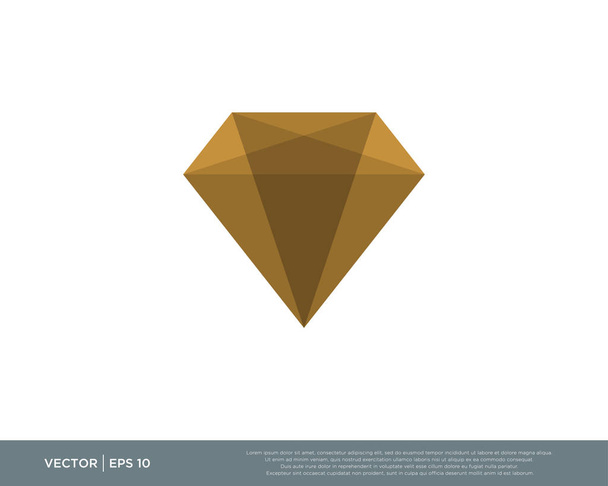 Diamante, Gems, Ilustração do vetor do ícone da jóia
 - Vetor, Imagem