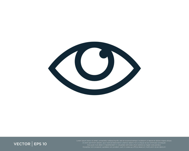 Піктограма очей Векторні ілюстрації
 - Вектор, зображення