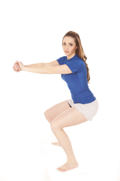 Fitness stretch squat - Photo, Image