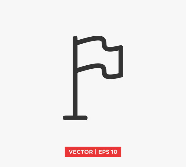 Иллюстрация векторного знака флага
 - Вектор,изображение