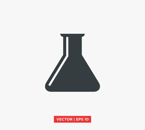 Illustrazione vettoriale dell'icona del laboratorio di Erlenmeyer della fiala
 - Vettoriali, immagini