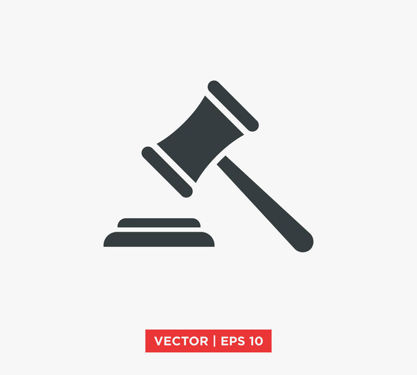 Soudce Gavel aukce-ilustrace vektorový obrázek - Vektor, obrázek