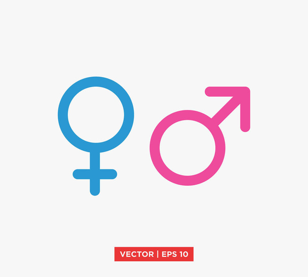 Illustration vectorielle de l'icône masculine / féminine
 - Vecteur, image