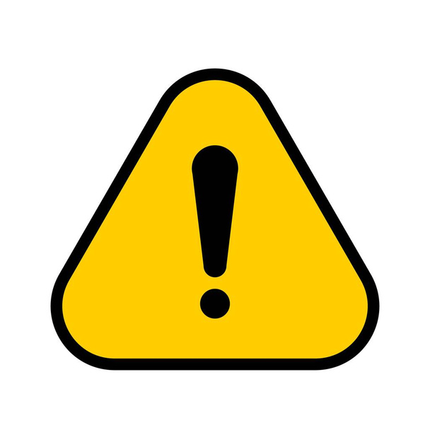Vector yellow hazard warning symbol. - Vector, Image