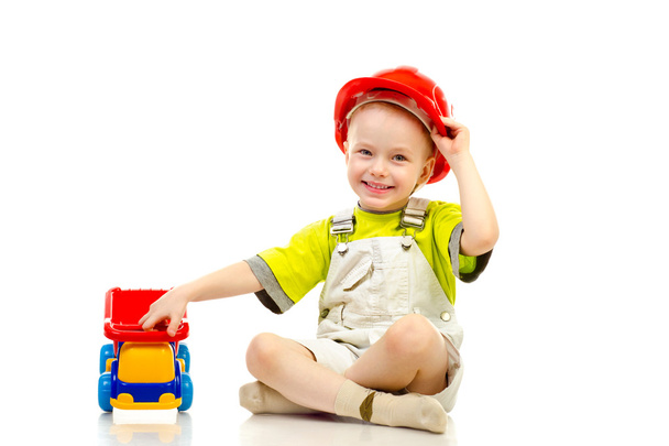 child in helmet - Fotó, kép