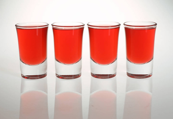 shots on a transparent table top  - Photo, Image