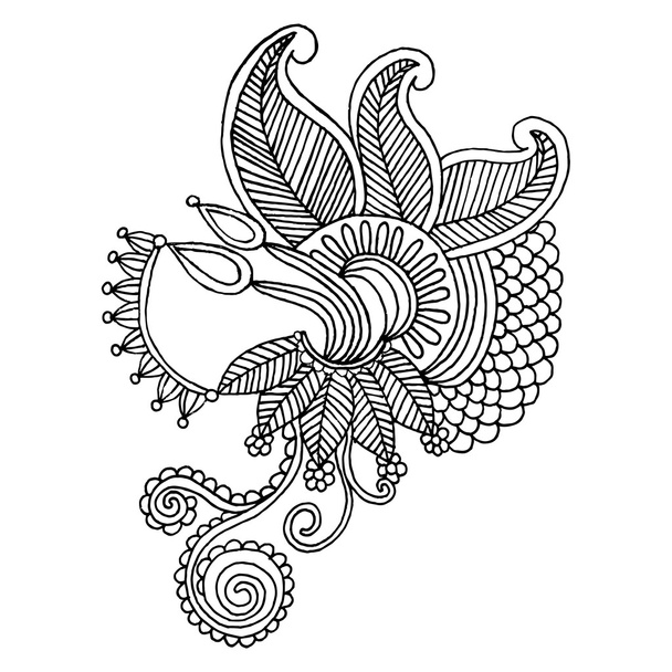 Diseño de bordado de escote
 - Vector, Imagen